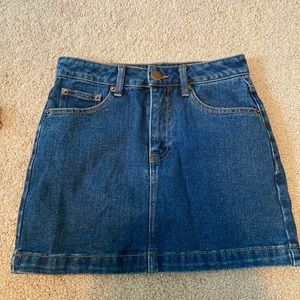 forever 21 denim skirt